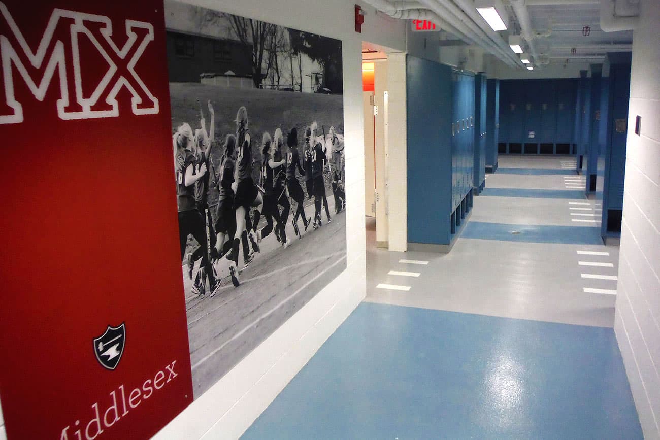 Middlesex  School Locker Room